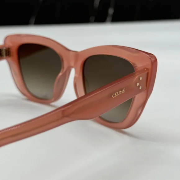 NEW CL40199I 74K CELINE PINK GREY CAT EYE WOMEN CELINE SUNGLASSES - Picture 7 of 10